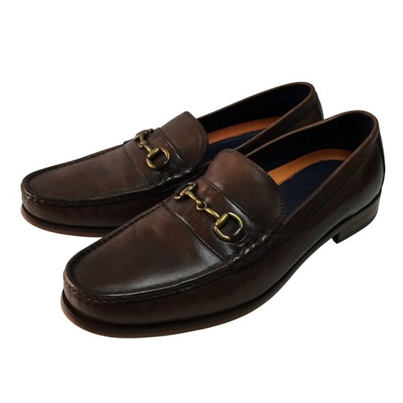 Cole Haan Mens Brown Leather Bit Loafers Size 13 M Slip-On Dress Shoes Preppy main image 9